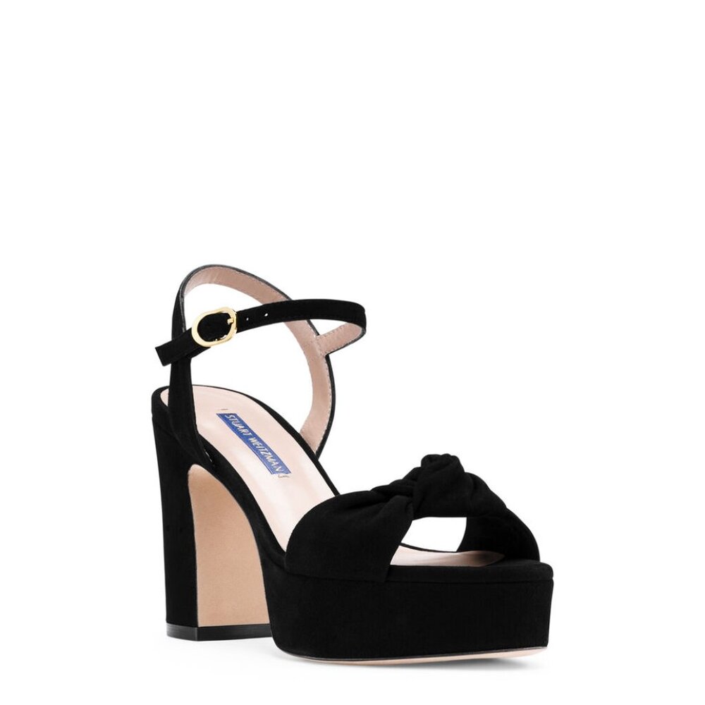 STUART WEITZMAN : Platform Heels with Knot Accent